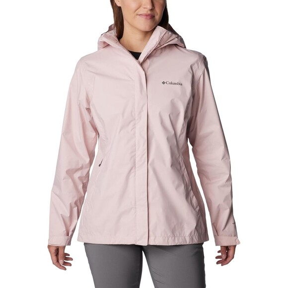 Columbia Women’s Staydry Rain Ski Jacket Light Pink Blush Windbreaker Size XL - Picture 9 of 11